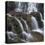 Waterfall, Fuglafjordur, Denmark-Martin Zwick-Stretched Canvas