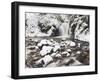 Waterfall Geroldsau in Winter, Near Baden Baden, Black Forest, Baden Wurttemberg, Germany, Europe-Marcus Lange-Framed Premium Photographic Print