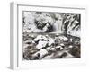 Waterfall Geroldsau in Winter, Near Baden Baden, Black Forest, Baden Wurttemberg, Germany, Europe-Marcus Lange-Framed Premium Photographic Print