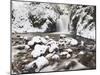 Waterfall Geroldsau in Winter, Near Baden Baden, Black Forest, Baden Wurttemberg, Germany, Europe-Marcus Lange-Mounted Photographic Print