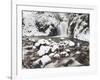 Waterfall Geroldsau in Winter, Near Baden Baden, Black Forest, Baden Wurttemberg, Germany, Europe-Marcus Lange-Framed Photographic Print