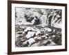 Waterfall Geroldsau in Winter, Near Baden Baden, Black Forest, Baden Wurttemberg, Germany, Europe-Marcus Lange-Framed Photographic Print