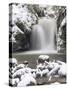 Waterfall Geroldsau in Winter, Near Baden Baden, Black Forest, Baden Wurttemberg, Germany, Europe-Marcus Lange-Stretched Canvas