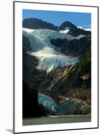 Waterfall Glacier-Charles Glover-Mounted Giclee Print