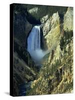 Waterfall, Grand Canyon of the Yellowstone, Yellowstone National Park, Wyoming, USA-Jean Brooks-Stretched Canvas