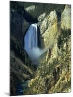 Waterfall, Grand Canyon of the Yellowstone, Yellowstone National Park, Wyoming, USA-Jean Brooks-Mounted Photographic Print