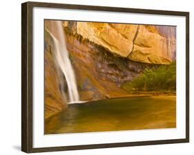 Waterfall, Grand Staircase Escalante National Monument, Utah, USA-Jay O'brien-Framed Photographic Print