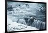 Waterfall Gullfoss In Winter. Arnessysla. Iceland-Oscar Dominguez-Framed Photographic Print