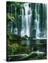 Waterfall Hebden Gill N Yorshire England-null-Stretched Canvas