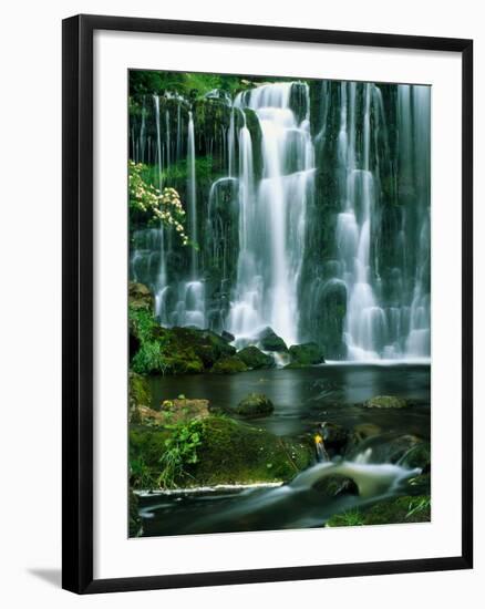 Waterfall Hebden Gill N Yorshire England-null-Framed Photographic Print