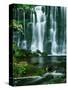 Waterfall Hebden Gill N Yorshire England-null-Stretched Canvas