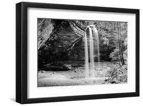 Waterfall, Hocking Hills State Park, Ohio-null-Framed Art Print