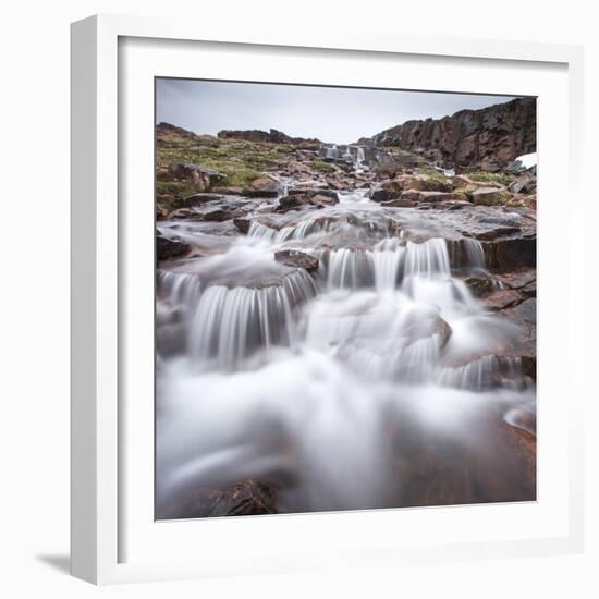 Waterfall, Hudson Bay, Nunavut, Canada-Paul Souders-Framed Photographic Print