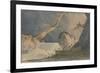 Waterfall in a Desolate Landscape-John Sell Cotman-Framed Giclee Print