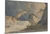 Waterfall in a Desolate Landscape-John Sell Cotman-Mounted Giclee Print