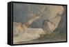 Waterfall in a Desolate Landscape-John Sell Cotman-Framed Stretched Canvas