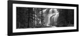 Waterfall in a Forest, Banff, Alberta, Canada-null-Framed Photographic Print