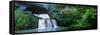 Waterfall in a Forest, Lison River, Jura, France-null-Framed Stretched Canvas