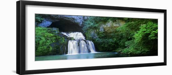 Waterfall in a Forest, Lison River, Jura, France-null-Framed Photographic Print