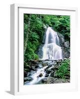 Waterfall in a forest, Moss Glen Falls, 3873 Route 100, Granville Reservation State Park, Granvi...-null-Framed Photographic Print