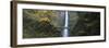 Waterfall in a Forest, Multnomah Falls, Columbia River Gorge, Multnomah County, Oregon, USA-null-Framed Photographic Print