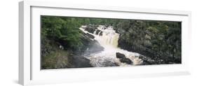 Waterfall in a Forest, Rogie Falls, Black Water River, Inverness, Ross and Cromarty-null-Framed Photographic Print