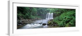 Waterfall in a Forest, Sgwd Yr Eira (Waterfall of Snow), Afon Hepste, Brecon Beacons National Pa...-null-Framed Photographic Print