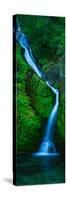 Waterfall in a Forest, Sullivan Falls, Opal Creek Wilderness, Oregon, USA-null-Stretched Canvas