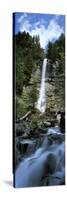 Waterfall in a Forest, Tatschbachfall, Engelberg, Obwalden Canton, Switzerland-null-Stretched Canvas