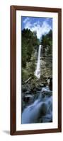 Waterfall in a Forest, Tatschbachfall, Engelberg, Obwalden Canton, Switzerland-null-Framed Photographic Print