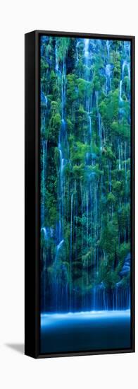 Waterfall in a Forest-null-Framed Stretched Canvas
