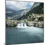 Waterfall in a Valley-null-Mounted Photographic Print