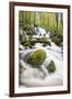 Waterfall in autumn woodland beside Loch Ken, Galloway Forest Park, Dumfries and Galloway-Stuart Black-Framed Photographic Print