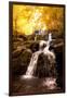 Waterfall in Autumn-Lantern Press-Framed Art Print