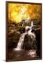 Waterfall in Autumn-Lantern Press-Framed Art Print