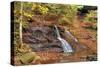 Waterfall In Autumn-5fishcreative-Stretched Canvas