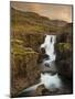 Waterfall in Berufjordur Fjord, Iceland-Don Grall-Mounted Photographic Print