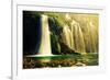 Waterfall in Forest. Crystal Clear Water. Plitvice Lakes, Croatia-Michal Bednarek-Framed Photographic Print