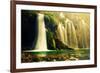 Waterfall in Forest. Crystal Clear Water. Plitvice Lakes, Croatia-Michal Bednarek-Framed Photographic Print