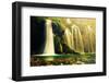 Waterfall in Forest. Crystal Clear Water. Plitvice Lakes, Croatia-Michal Bednarek-Framed Photographic Print