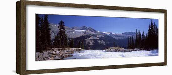 Waterfall in Forest, Twin Falls, Mt Balfour, Yoho Valley, Yoho National Park, Canada-null-Framed Photographic Print