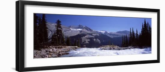 Waterfall in Forest, Twin Falls, Mt Balfour, Yoho Valley, Yoho National Park, Canada-null-Framed Photographic Print