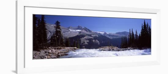 Waterfall in Forest, Twin Falls, Mt Balfour, Yoho Valley, Yoho National Park, Canada-null-Framed Photographic Print