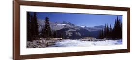 Waterfall in Forest, Twin Falls, Mt Balfour, Yoho Valley, Yoho National Park, Canada-null-Framed Photographic Print