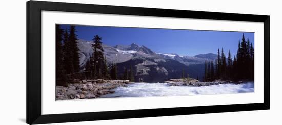 Waterfall in Forest, Twin Falls, Mt Balfour, Yoho Valley, Yoho National Park, Canada-null-Framed Photographic Print