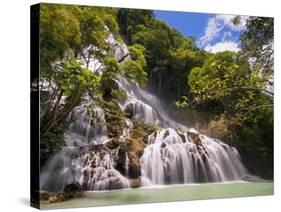 Waterfall in forest-Fadil-Stretched Canvas