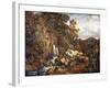 Waterfall in Glen Shira near Inverraray, 1822 (Oil on Canvas)-Patrick Nasmyth-Framed Giclee Print