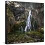 Waterfall in Golling, Salzburg, Austria-Dieter Meyrl-Stretched Canvas