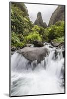 Waterfall in Iao Valley State Park, Maui, Hawaii, United States of America, Pacific-Michael Nolan-Mounted Photographic Print