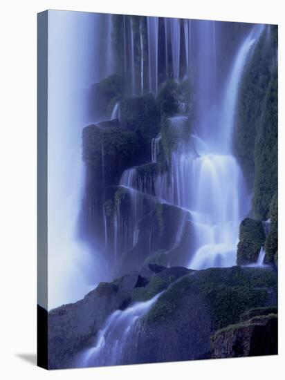 Waterfall in Iguazu National Park-Tibor Bogn?r-Stretched Canvas